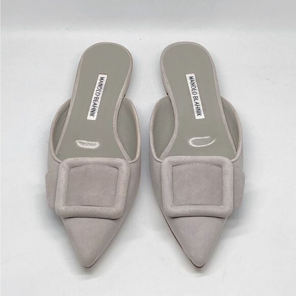 Manolo Blahnik  Maysale Suede Flats size 36 - Picture 4 of 11